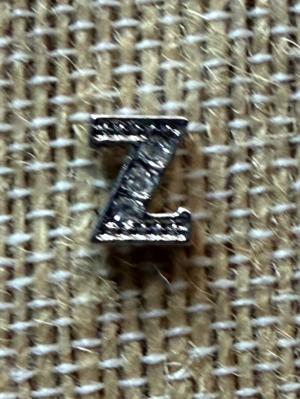 Silver Letter Z